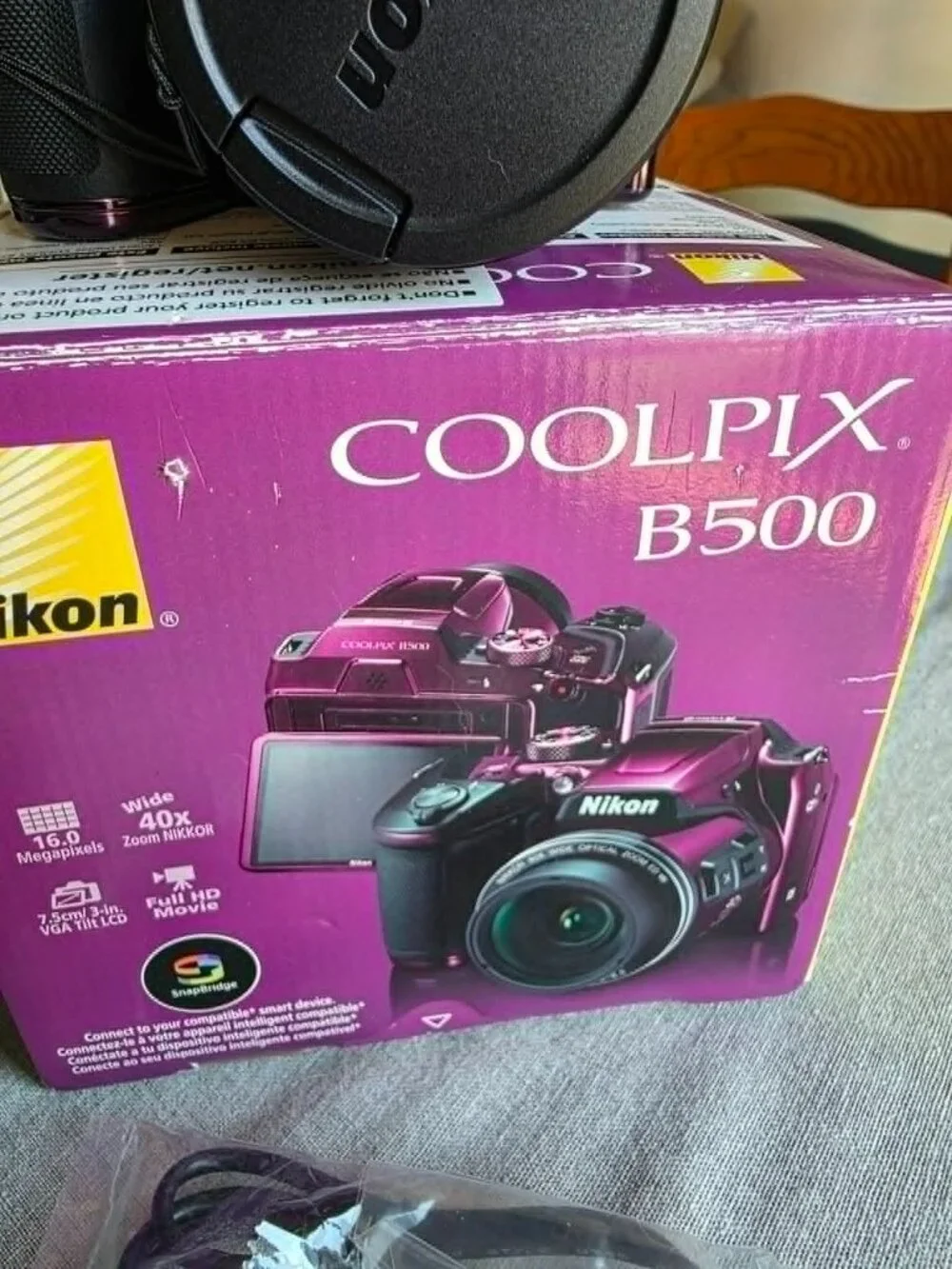 Nikon CoolPix B500 Digital Camera, 16 megapixel, 40x Zoom